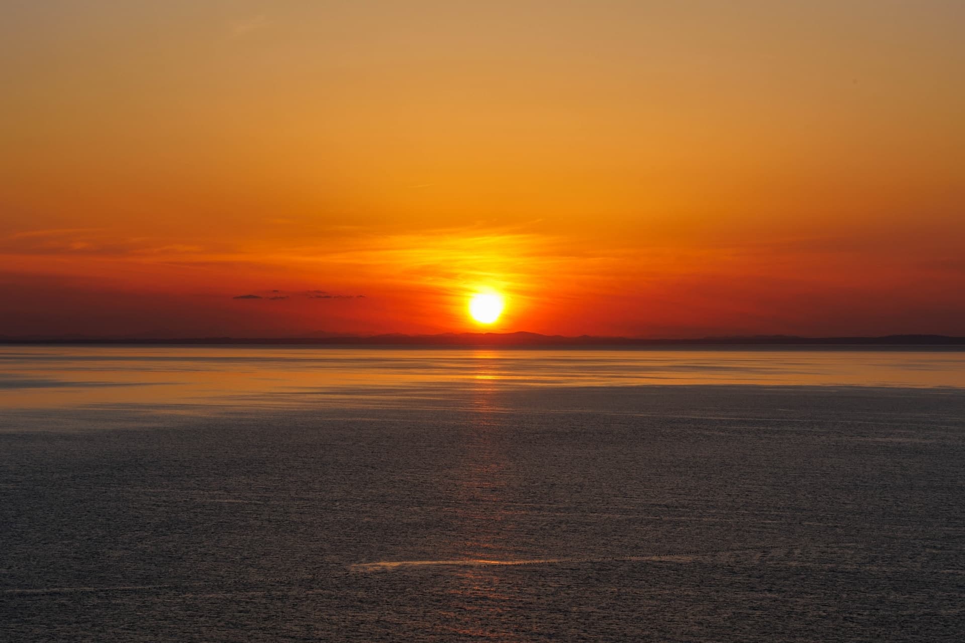 北海道秋夕焼